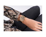 Guess GW0439L2 Princess Crystals Women’s Watch – Gold Dial & Black Silicone Strap