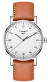 Tissot T109.610.16.037.00 T Classic Everytime Large Men’s Watch – White Dial & Brown Leather Strap