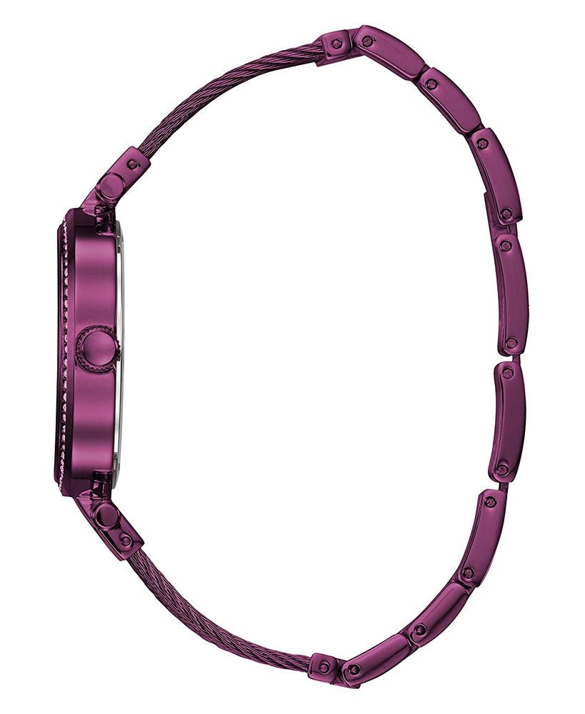 Guess Soho Pink Dial Pink Mesh Bracelet Watch For Women - W0638L6