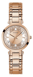Guess GW0470L3 Crystal Clear Women's Watch – Rose Gold Dial & Rose Gold Steel Strap