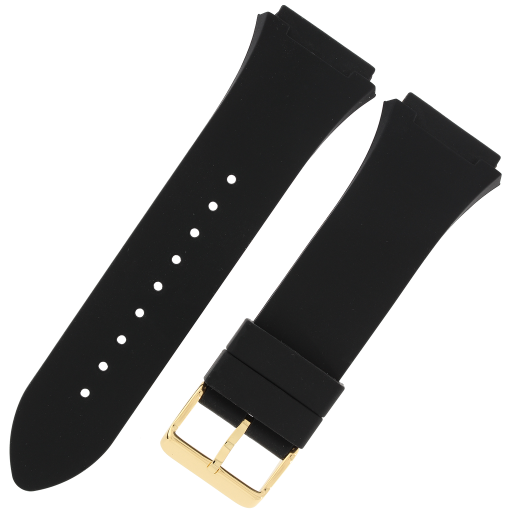 Guess Zeus Chronograph Diamonds Black Dial Black Silicone Strap Watch For Men - GW0208G2