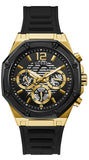 Guess GW0263G1 Momentum Men's Watch – Black Dial & Black Rubber Strap