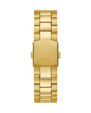 Guess Connoisseur Black Dial Gold Steel Strap Watch for Men - GW0265G3