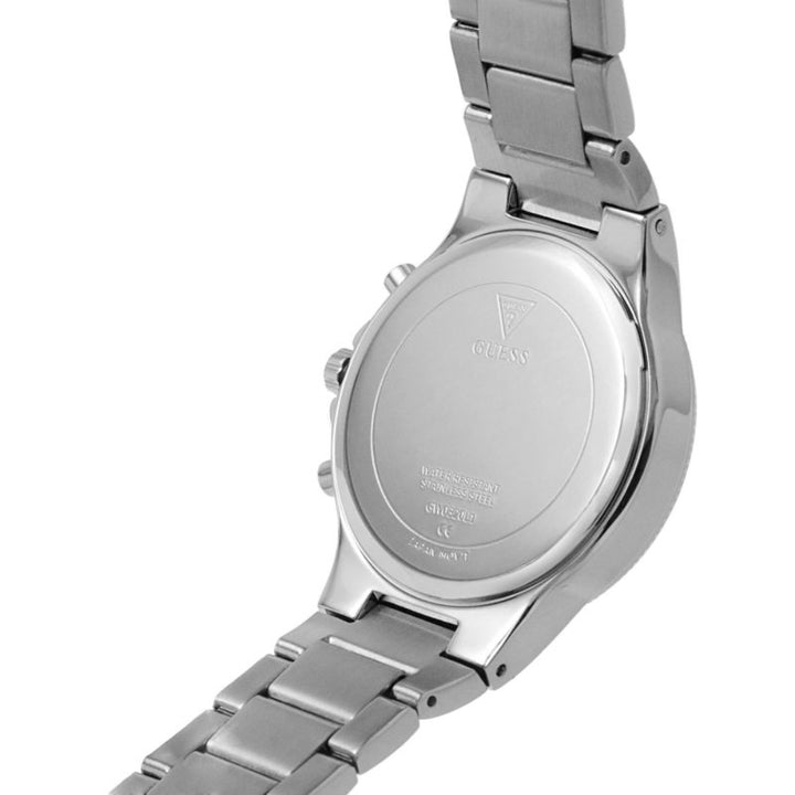Guess Moonlight Multi Function Diamonds Silver Dial Silver Steel Strap Watch for Women - GW0320L1