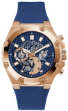 Guess GW0334G3 Third Gear Analog Men's Watch – Blue Dial & Blue Rubber Strap