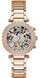 Guess GW0403L3 Solstice Diamonds Quartz Women's Watch – Rose Gold Dial & Rose Gold Steel Strap