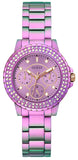 Guess GW0410L4 Crown Jewel Diamonds Quartz Women's Watch – Purple Dial & Purple Steel Strap