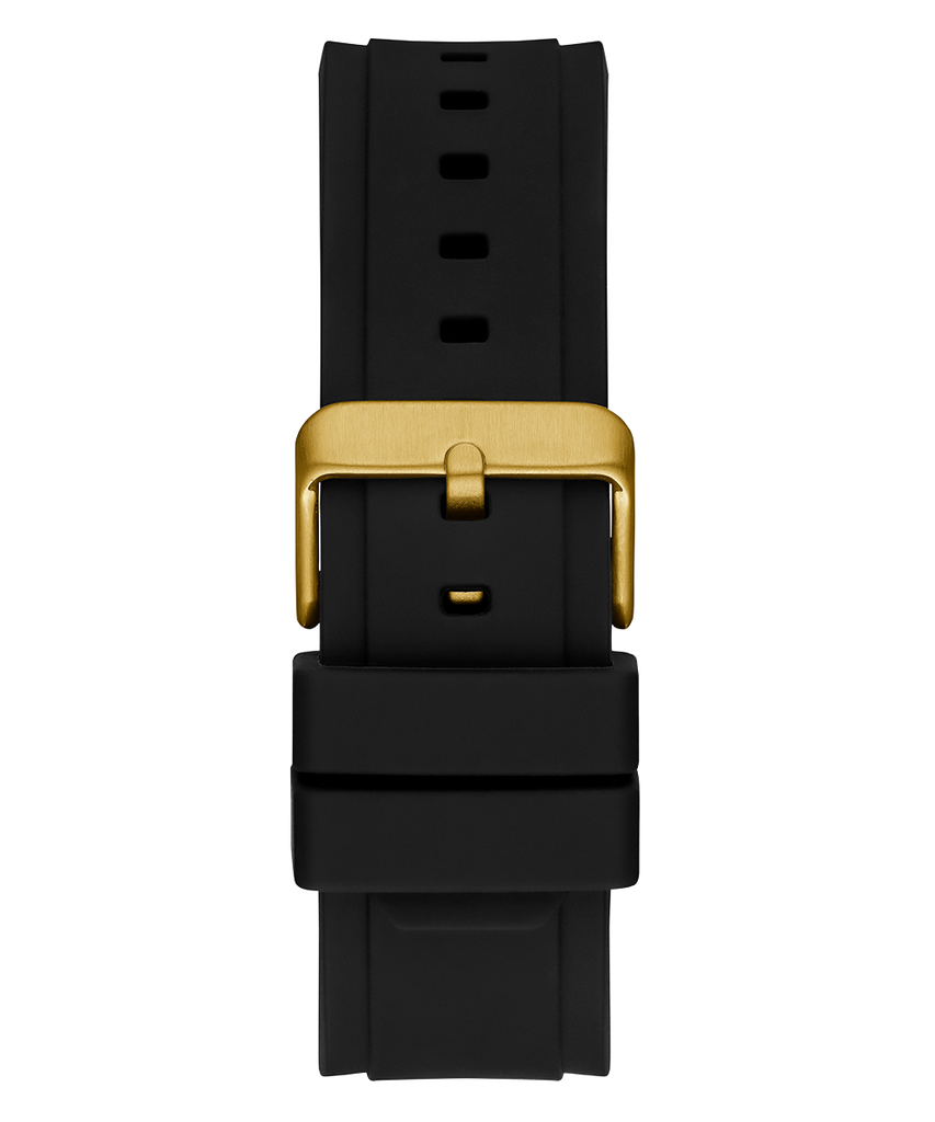 Guess Matrix Multifunction Black Dial Black Rubber Strap Watch For Men - GW0423G5