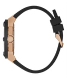 Guess Matrix Multifunction Black Dial Black Rubber Strap Watch For Men - GW0423G5