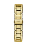 Guess Cosmo Chronograph Green Dial Gold Steel Strap Watch For Women - GW0465L5