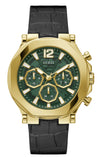Guess GW0492G3 Edge Chronograph Men’s Watch – Green Dial & Black Leather Strap