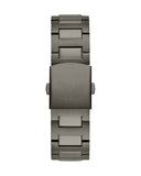 Guess Headliner Quartz Black Dial Grey Steel Strap Watch For Men - GW0572G5