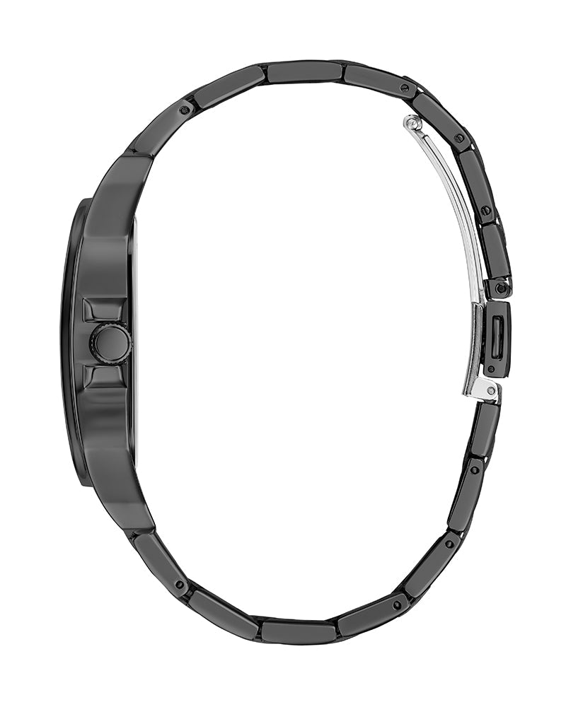 Guess Integrity Analog Black Dial Black Steel Strap Watch for Men - GW0631G2