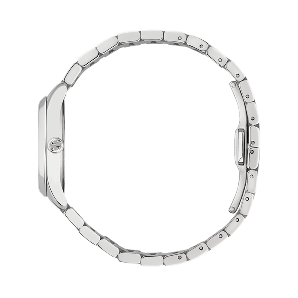 Gucci G Timeless Quartz Mother of Pearl Pink Dial Silver Steel Strap Watch For Women - YA1265013