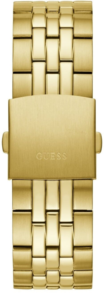Guess Odyssey Multifunction Black Dial Gold Steel Strap Watch For Men - W1107G4