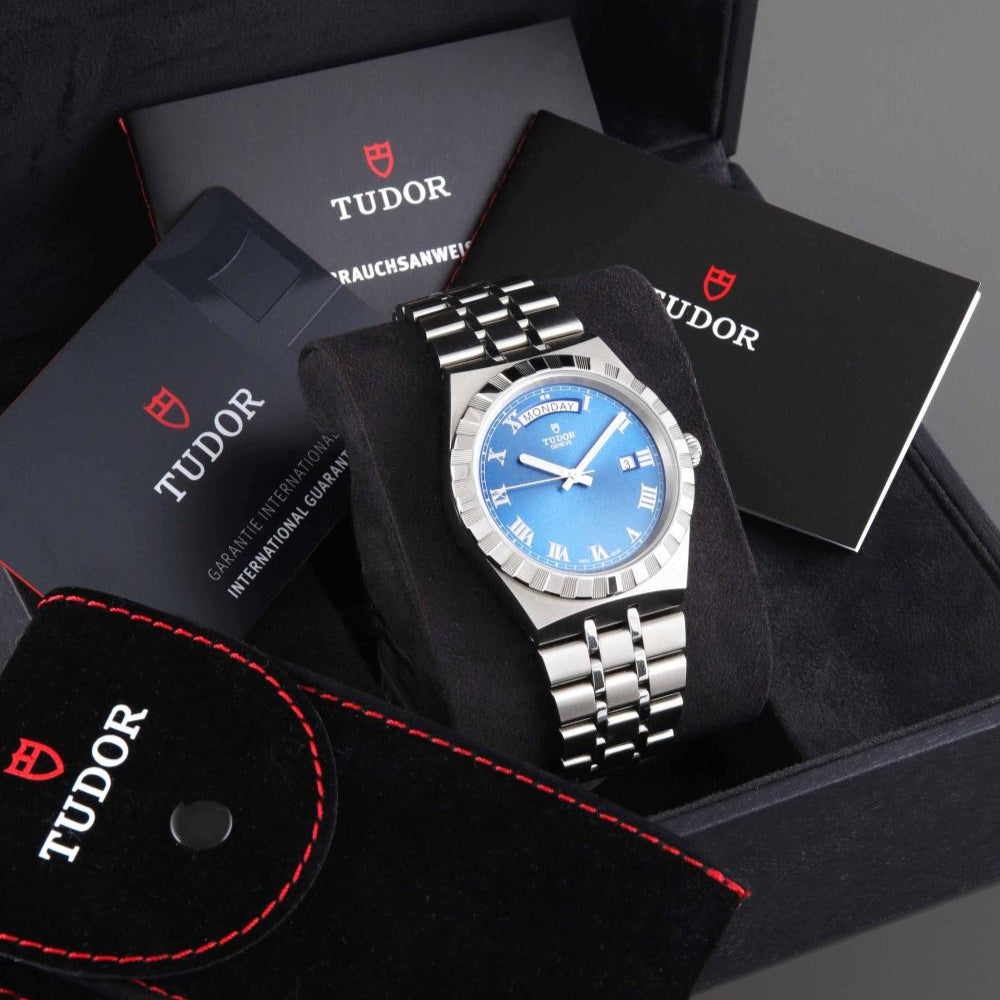 Tudor M28600-0005 Royal Automatic Men's Watch – Blue Dial & Silver Steel Strap