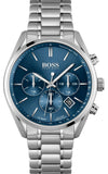 Hugo Boss 1513818 Champion Quartz Men's Watch – Blue Dial & Silver Steel Strap