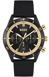 Hugo Boss 1513935 Santiago Men's Watch – Black Dial & Black Nylon Strap