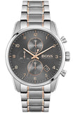 Hugo Boss 1513789 Skymaster Men's Watch – Grey Dial & Two-Tone Steel Bracelet