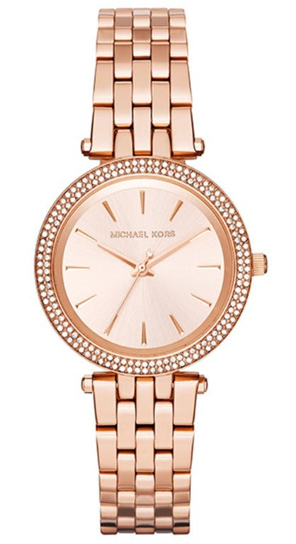 Michael Kors Darci Rose Gold Dial Rose Gold Steel Strap Watch for Women - MK3431