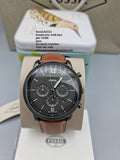 Fossil FS5512 Neutra Chronograph Men’s Watch – Grey Dial & Brown Leather Strap