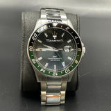 Maserati R8853140005 SFIDA Chronograph Men's Watch – Black Dial & Silver Steel Strap