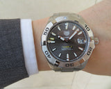 Tag Heuer Aquaracer Calibre 5 Men's Watch WBD2113.BA0928 – Grey Dial with Silver Steel Strap