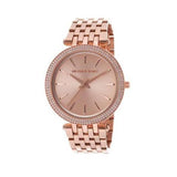 Michael Kors Darci Rose Gold Dial with Diamonds Rose Gold Stainless Steel Strap Watch for Women - MK3192