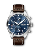 IWC IW377714 Pilot’s Watch Chronograph Edition “Le Petit Prince” Men's Watch – Blue Dial & Brown Leather Strap