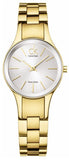 Calvin Klein K4323212 Simplicity Women's Watch – White Dial & Gold Stainless Steel Strap