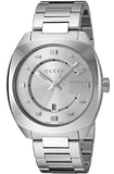 Gucci YA142308 GG2570 Men's Watch – Silver Dial & Silver Steel Bracelet