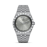 Tudor Royal Day Date Diamonds Automatic Silver Dial Silver Steel Strap Watch for Men - M28600-0002