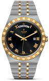 Tudor M28603-0003 Royal Automatic Men's Watch – Black Dial & Two Tone Steel Strap
