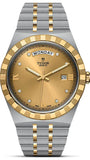 Tudor M28603-0006 Royal Automatic Diamonds Men's Watch – Gold Dial & Two Tone Steel Strap