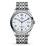 Tudor 1926 Automatic White Dial Silver Steel Strap Watch for Men - M91650-0005