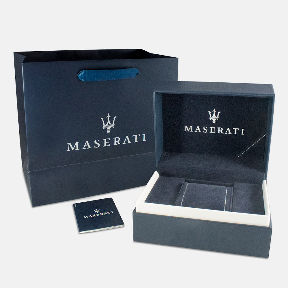 Maserati Competizione Chronograph Blue Dial Silver Steel Strap Watch For Men - R8873600009
