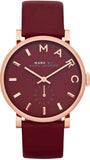 Marc Jacobs MBM1267 Baker Quartz Women’s Watch – Maroon Dial & Maroon Leather Strap