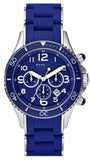 Marc Jacobs MBM2548 Rock Chronograph Women's Watch – Blue Dial & Blue Silicone Strap