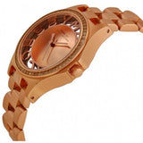Marc Jacobs Henry Transparent Rose Gold Dial Rose Gold Steel Strap Watch for Women - MBM3339