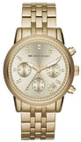 Michael Kors MK5676 Ritz Chronograph Women's Watch – Gold Dial & Gold Steel Bracelet