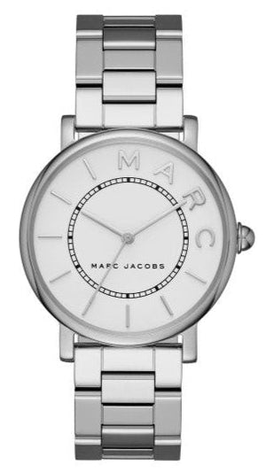 Marc Jacobs Roxy White Dial Silver Steel Strap Watch for Women - MJ3521