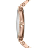 Michael Kors Darci Mother of Pearl Dial Rose Gold Steel Strap Watch for Women - MK3220