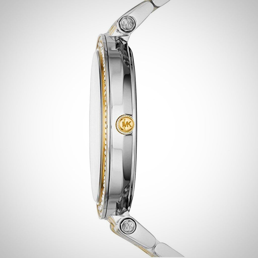 Michael Kors Darci Quartz Blue Dial Two Tone Steel Strap Watch For Women - MK3401