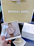Michael Kors Darci Quartz Rose Gold Dial Rose Gold Steel Strap Watch For Women - MK4514