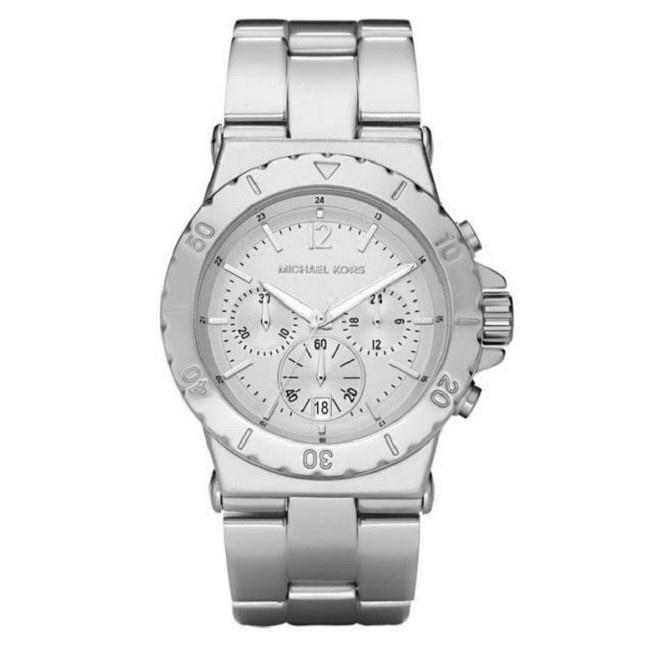 Michael Kors Dylan Silver Dial Silver Steel Strap Watch for Women - MK5312