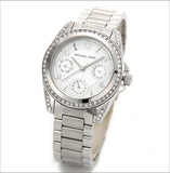 Michael Kors Blair Silver Dial SIlver Steel Strap Watch for Women - MK5612