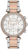 Michael Kors MK5820 Parker Women's Watch – White Dial & Two-Tone Steel Bracelet