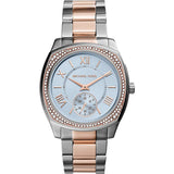 Michael Kors Bryn Quartz Blue Dial Two Tone Steel Strap Watch For Women - MK6136