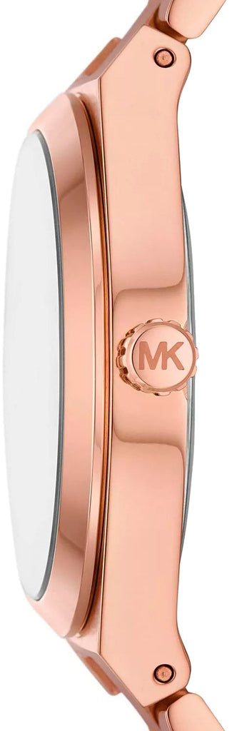 Michael Kors Lennox Analog Pink Dial Rose Gold Steel Strap Watch for Women - MK7462