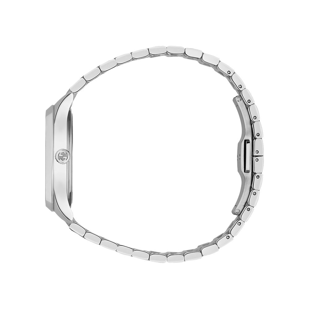 Gucci G Timeless Quartz Silver Dial Silver Steel Strap Watch for Men - YA1265031